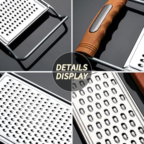 2 Pack Stainless Steel Handheld Grater Set,Coarse & Fine Kitchen Zester