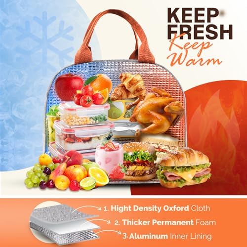 Lunch Box Set Bento Box, 4-Compartment Lunch Containers,High Capacity Lunch Tote Bags for Work, Travel, Outdoor (Grey)