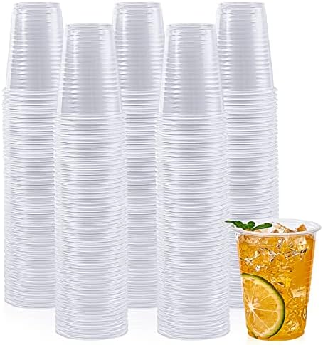 Lilymicky 500 Pack 5 oz Disposable Plastic Cups, 5 oz Clear Plastic Tumbler