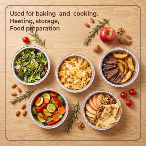 Thenshop 50 Pcs 6 Inch Mini Pie Tins with Lids Disposable Pie Pans