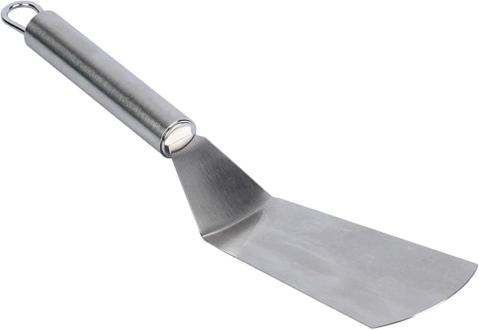 Restaurantware 11" Stainless Steel Turner - 24 Pack - German Standard Kitchen Spatula with Ergonomic Handle, Heat-Resistant - Heavy-Duty Steel Spatula for Flipping Burgers, Eggs, Meat