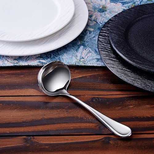 KEAWELL Premium Verona 2-Piece 7.1-Inch Gravy Ladles (2, 7.1" Gravy Ladle)