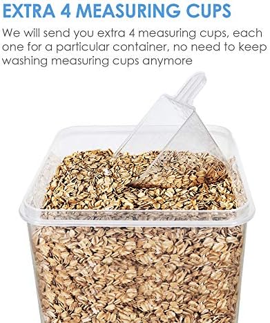 Vtopmart 2.5L / 84.5oz Food Storage Containers, 4 PCS, Blue