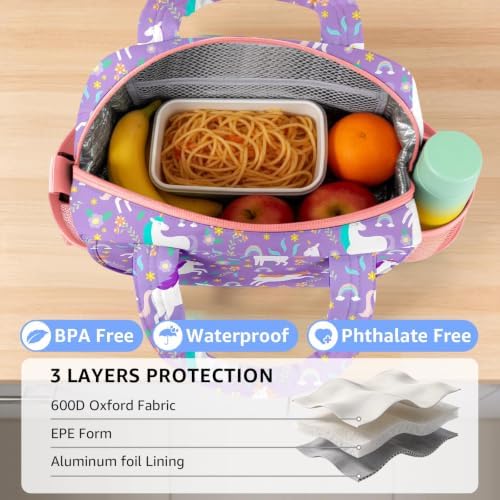 Lunch Bag for Kids Insulated Lunch Boxe for Girls Boys