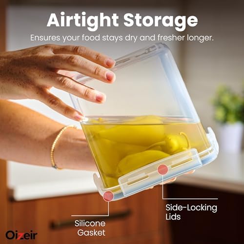 Oizeir Airtight Food Storage Containers with Lids 24-Pack, Pantry Kitchen