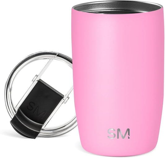 Simple Modern Voyager Tumbler with Flip Lid | Travel Coffee Mug | Insulated Stainless Steel Cold Brew Iced or Hot Coffee Cup | Gifts for Women Men Her Him | 12oz, Dragon Fruit