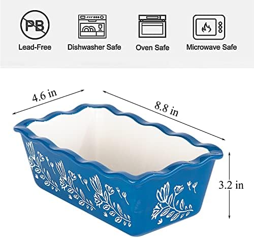 Wisenvoy Loaf Pan Bread Pan Ceramic loaf pans for baking Porcelain Baking Pans Nonstick Bread Pans for Baking
