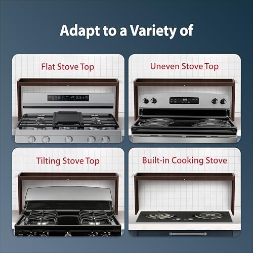 IIIOIIIA Bamboo Over the Stove Spice Rack Organizer Shelf for Kitchen, 31.5" with 6 Hooks, 11.4" Height Extra Storage Countertop, Easy to Assemble, Walnut
