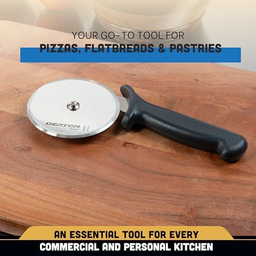 Dexter Russell P94ZZA-4 Basics (31631) Pizza Cutter, 4", Stain-Free, high-Carbon Steel and Black Plastic Handle‍‌‌‌‌‍‌‌‍‌‌‌‌‍‌‌‌‌‍‌‌‍‌‌‌‌‍‌‌‌‍‌‌‌‍‌‌‍‌‌‌‍‌‌‌‌‍