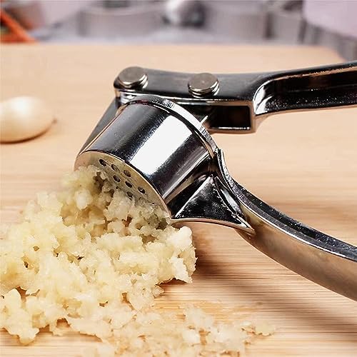 Stainless Steel Garlic Press, 5 in 1 Kitchen Mincer and Crusher