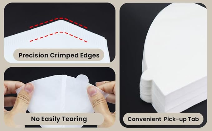 Disposable Coffee Paper Filters for Cuisinart Coffee Maker, 100pcs white