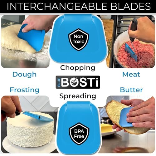 Adjustable Angle Spatula PPSU Material – Flexible Cooking Egg Flipper & Fish Spatula for Pancakes & Indoor Griddles – Swappable Heat-Resistant Thin Heads Spatula - Non-Stick Cookware Safe