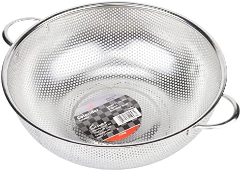 Chef Craft Select Microperforated Colander, 5 Quart, Stainless Steel (Pack of 4)