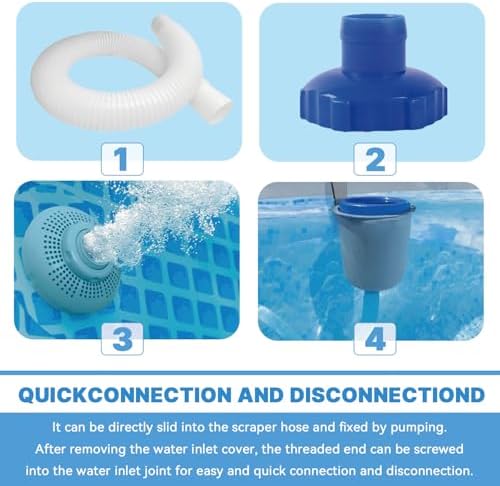 25016 Above Ground Pool Skimmer Hose and Adapter B Replacement Part Set Compatible with Intex Above Ground Pool Skimmer