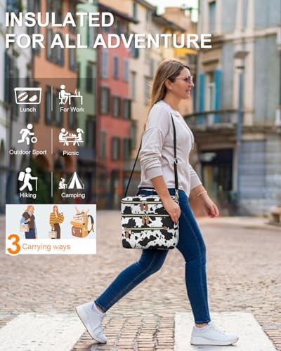 Capolo Lunch Bag for Women Men Insulated Lunch Tote Leakproof Lunchbox Bags