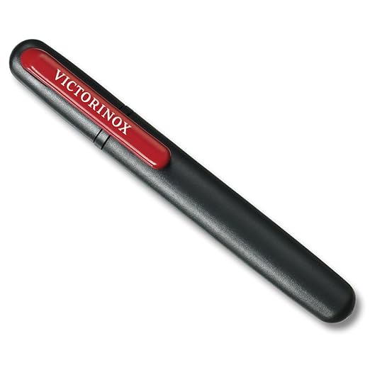 Victorinox Pocket Knife Sharpener Perfect Portable Solution for Sharpening All Your Straight Blades, Black