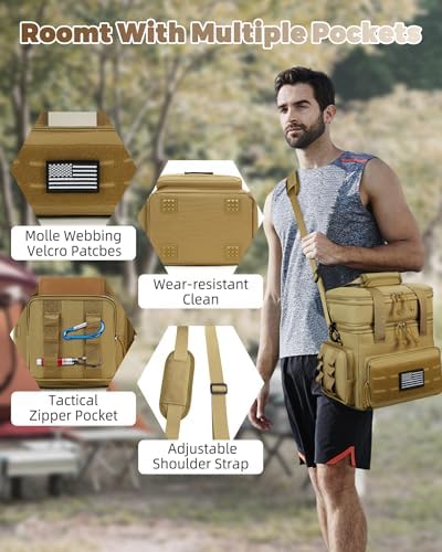 holuxer Lunch Bag & Lunch Box for Men - Tactical Large Soft