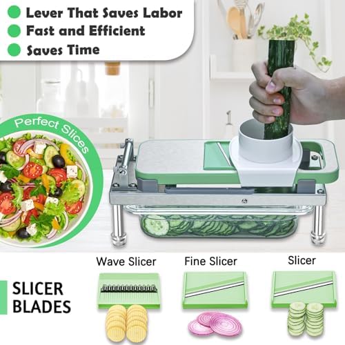 Vegetable Chopper Veggie Cutter Onion Food Potato Dicer with Container