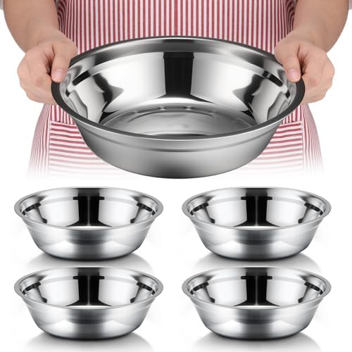 Nuogo 4 Pcs Stainless Steel Mixing Bowls Large for Salad, 11 Inch 3.4 Qt