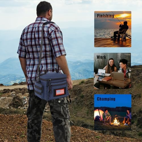 Lunch Box for Men, 12L Leakproof Tactical Lunch Bag Large Cooler for work