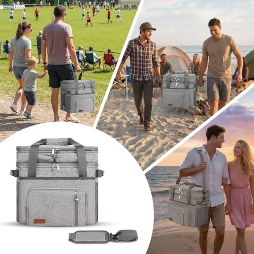 MIYCOO Cooler Bag with Expandable Double Deck, 60 Can Leakproof Cooler