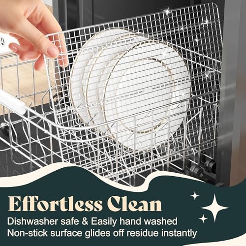 Cooling Racks for Cooking and Baking - 11.5"x16.5" Oven Safe Premium Stainless Steel Heavy Duty Baking Rack Tight-Wire, Fits Half Sheet Pan for Roasting & Grilling & Cooking - 1 Pack