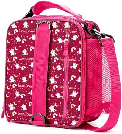 Expandable Lunch Box Kids,Cute Cartoon Insulated Lunch bag for Kids Boys Girls Portable Double-Capacity Lunchbox Special Design for school Picnic Outdoor