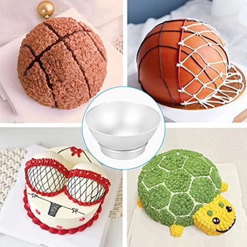 Cake Sphere Pan 8 Inch 3D Half Ball Cake Pan to Create Any Ball Shaped Cake Soccer Shaped Baking Pans DIY Birthday Spher