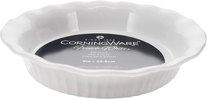CorningWare FW111 French White 9 in Pie Plate