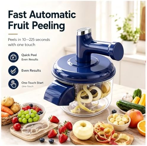 Electric Fruit Peeler & Mixer, 2-In-1 Smart Fruit and Vegetable Peeler，#A