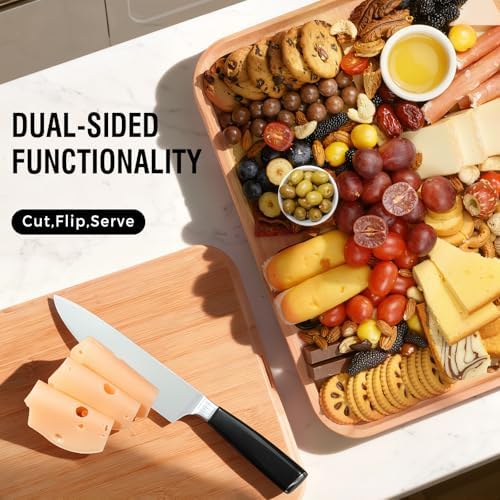 Renmxj Portable Charcuterie Boards with Lid, Cheese, Veggie & Snack Tray