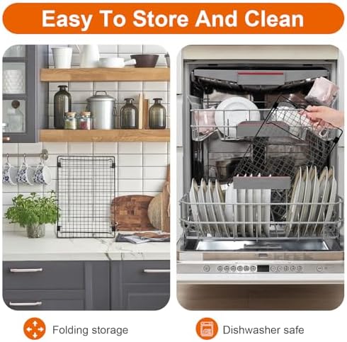 4Pcs Cooling Racks for Cooking and Baking, 13.4 x 9.4" Wire Rack