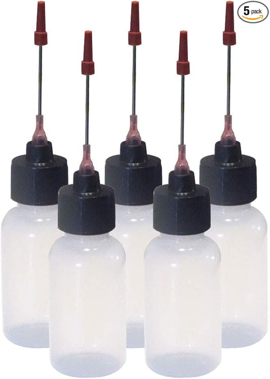 5-1 OZ bottles with stainless needle tip for All your Gun Oils …