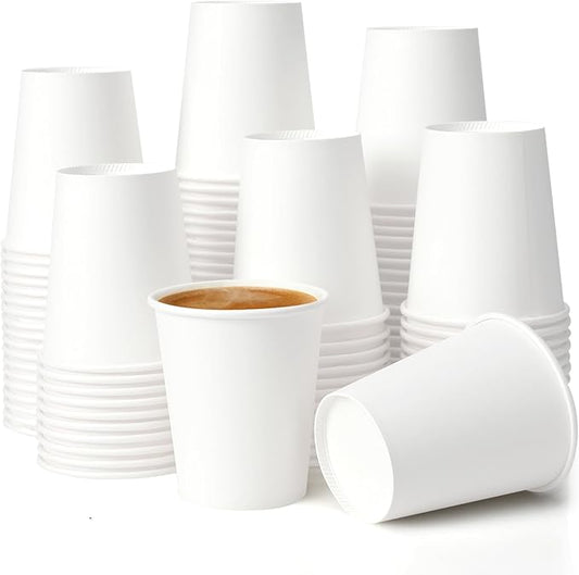 100 Pack 5 oz Paper Cups, Disposable Bathroom Cups, Small Mouthwash Cups, Mini Paper Cups for Bathroom White 100Pack