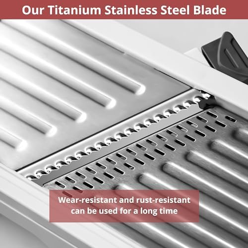 24-In-1 Mandoline Slicer for Kitchen-Stainless Steel Mandolin-Waffle Cutter