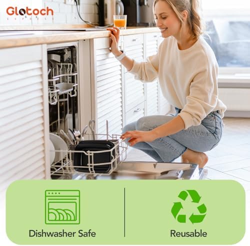 Glotoch Meal Prep Containers with Lids, 24 oz, 50 Pack (100-Piece)