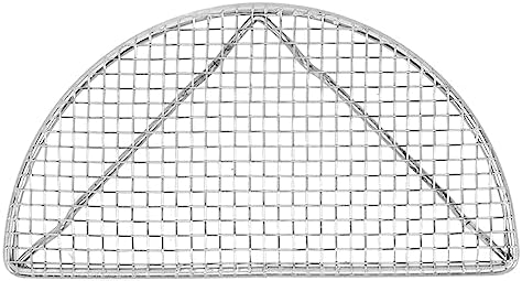 Rengue Stainless Steel Cooling Rack for Baking, Roasting and Grilling, High Temperature Up to 575°F, Dishwasher Safe Stainless Steel Cooling Rack for Baking, Nan Kitchen (Large Semicircle 20CM)