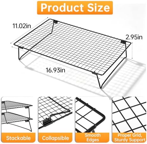 Cooling Racks for Cooking and Baking, Bread Cooling Rack Sourdough, 2PCS