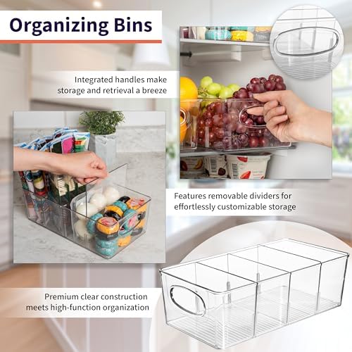 ClearSpace Pantry Organizers and Storage and Cabinet Organizer, 4 Pack