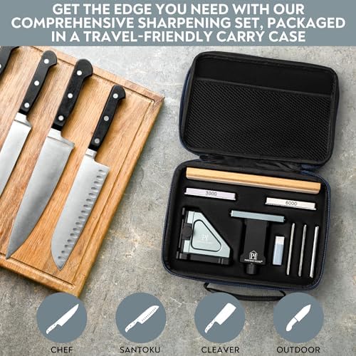 Rolling Knife Sharpener, Kitchen Knife Sharpener with Adjustable Angle