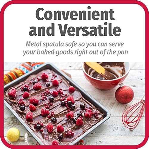 Good Cook Everyday Baking Pan with Scratch-Resistant Metal-Utensil Safe Nonstick, 7 x 11-Inch, Gray (Pack of 12)