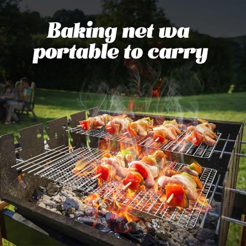 Grill Topper, 10 Pcs Disposable Grill Grates, 11.8 x 15.7 Inch Baking Rack