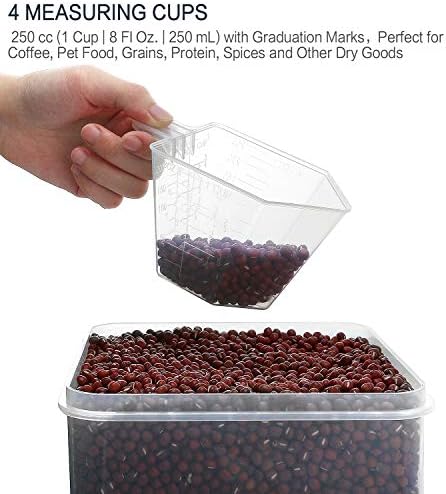 M MCIRCO Large 4 Pack, 5.2L/175oz Food Storage Containers