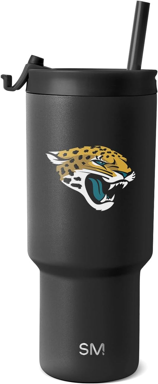 Simple Modern Officially Licensed NFL 30oz Tumbler with Flip Lid and Straws | Football Insulated Stainless Steel Cup | Gifts for Men Women | Trek Collection
