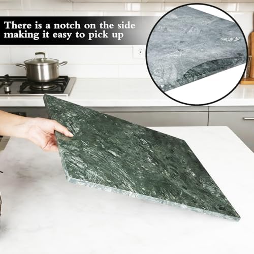 Marble Cutting Board for Kitchen 20×16 Inch green