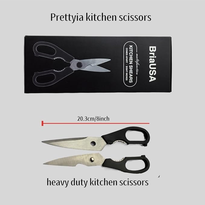 Prettyia Kitchen Shears, Take-Apart Heavy Duty Stainless Steel Multi Purpose Kitchen Scissors
