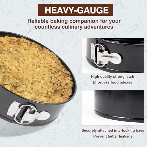 4-7-9-10 Inch Non-stick Springform Cheesecake Pan Set of 4