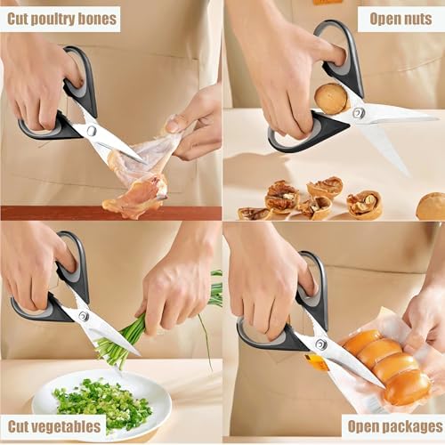 OMDAR 3 Pack Kitchen Scissors - Food Grade Kitchen Shears