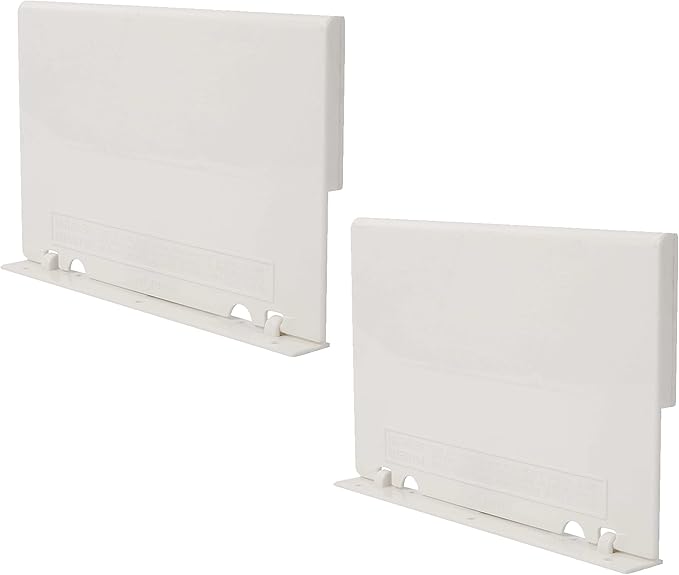 (2-Pack) Exact Replacement Part Number 08650-0022 Off-White Weir Gate Assembly - Sta-Rite U-3 Vinyl Liner Skimmer Hinged Weir Assembly - 8 1/2 Inches x 5 1/8 Inches