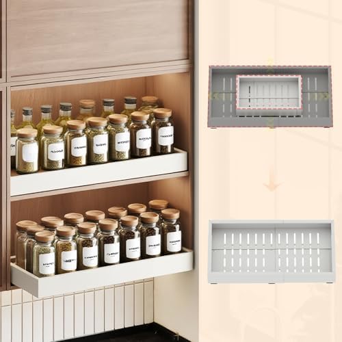Fokyfok 2Pc Pull out Cabinet Organizer,18"-25"W,10"-13"D,Expandable
